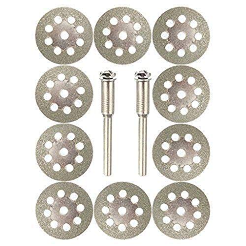Preisvergleich Produktbild Kreissägeblatt Diamanttrennscheibe Sägeblätter Trennscheiben Set Drehwerkzeug Ersatz 10 STÜCKE Säbelsägeblatt für Holz, Metall und Kunststoff (C: 30mm)