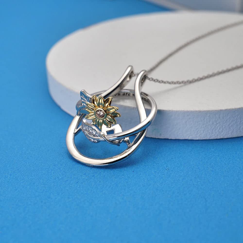 Collier porte-bague de montagne pour mariage et fiançailles, cadeau pour femme, mère, fille, Argent sterling
