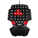 DEEBOL 46-Key Wired Professional Singlehanded backlit Gaming Keyboard Mini Gaming Keypad Ergonomic Gamepad With 3-Color LED Backlight