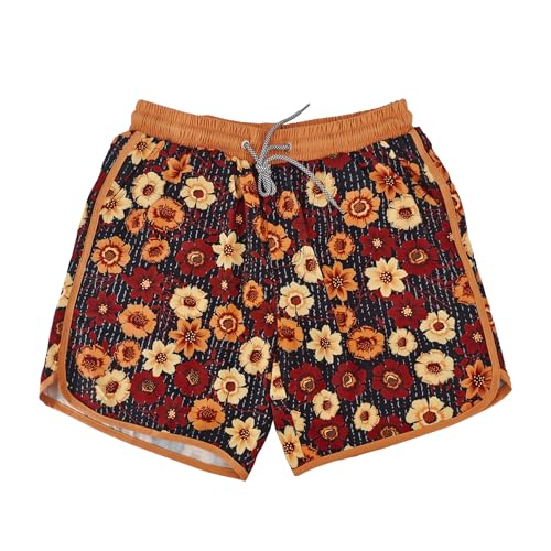 PHAYON Mens Swim Trunks with Compression Lining Quick Dry Mens Swimming Shorts for Outdoor Bathing Suit Shorts