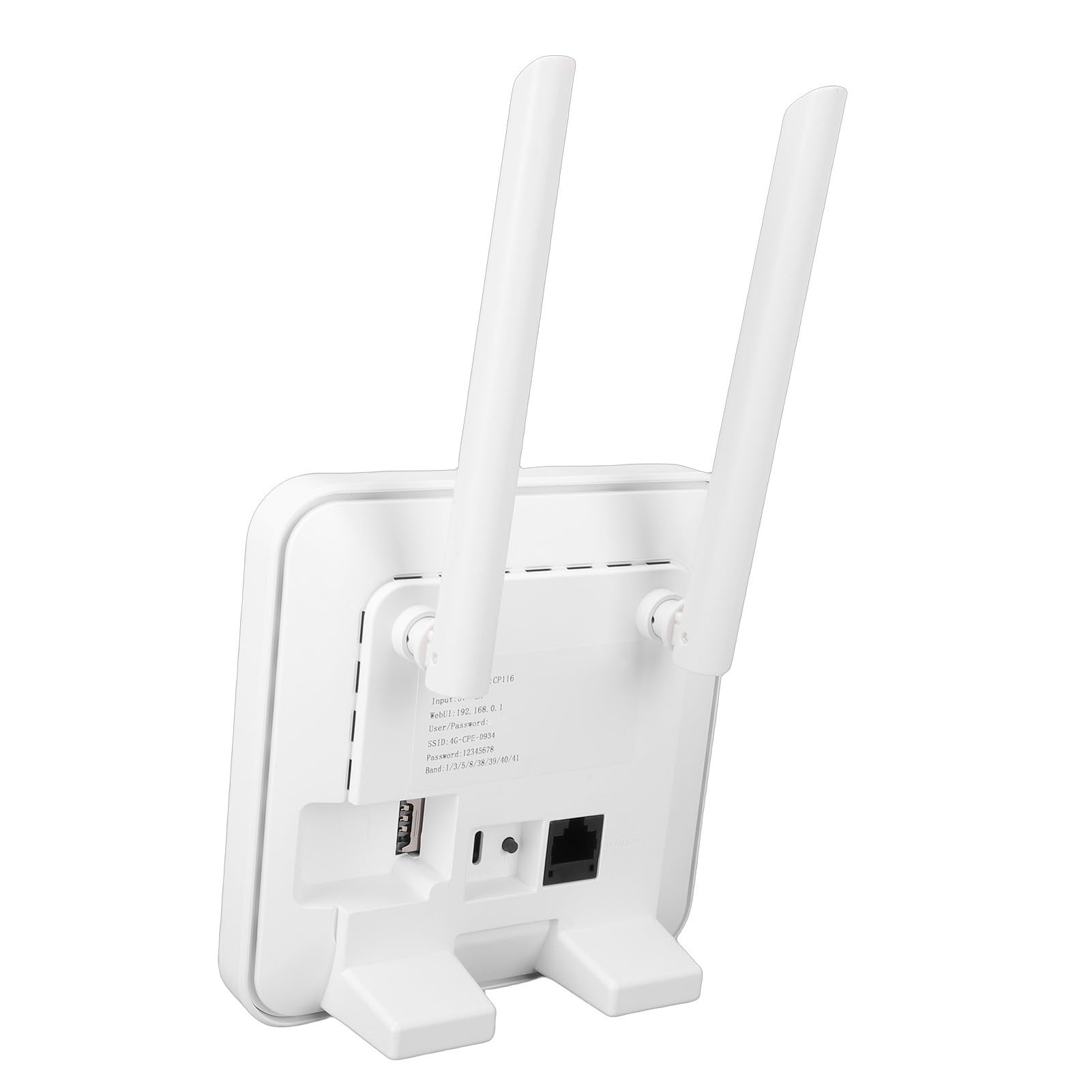 CHICIRIS Dispositivo Hotspot WiFi Mobile 4G LTE Ad Alta velocità con Slot per Scheda SIM per Viaggi e Uso Domestico, Bianco, 1 unità