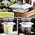SIEDiNLAR 4x4 Solar Post Lights 50 Lumens 2 Modes, Post Caps Light Outdoor Waterproof for 4x4 Vinyl Wooden Posts, Fence Deck Garden Patio Decor, Warm/White Lighting (White, 6 Pack)