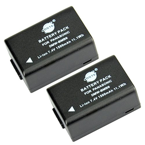 DSTE® 2x DMW-BMB9E Li-ion Batería para Panasonic LumiMC-FZ47 DMC-FZ48 DMC-FZ60 DMC-FZ62 DMC-FZ70 DMC-FZ72 DMC-FZ100 DMC-FZ150 LEICA V-Lux2 LEICA V-Lux3 Cámara come DMW-BMB9 DMW-BMB9PP BP-DC9