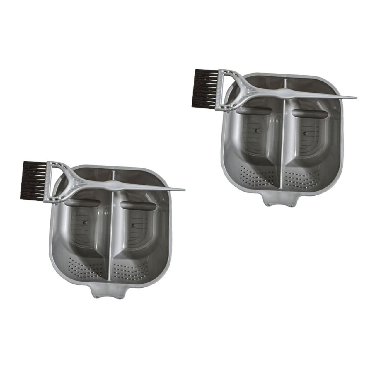 Generic 2sets Baked Oil Two Piece Set Hair Dyeing Mixing Bowl Hair Tint Brushes DIY Hair Brush Mixing Bowl Kit Color Hair Dye Hair Kit Hair Salon Supply Abs·tpee Mixed Colour Comb