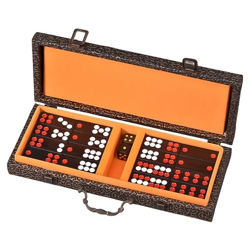 FENGSHUI-CAISHEN Juego tradicional chino Mahjong en madera miniatura 1