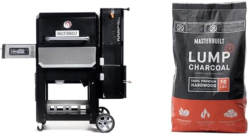 Masterbuilt Gravity Series 800 - Parrilla digital de carbón + cubierta + kit de asador
