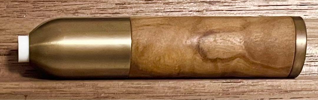 390ペン工房翌檜 特上 紅白 本花梨 瘤杢 木軸シャーペン ボールペン