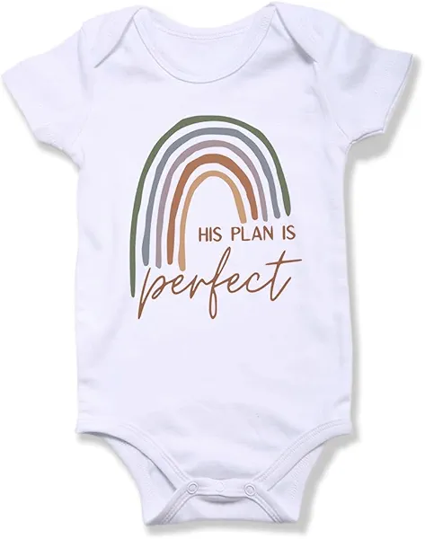 hrcfbk Newborn Infant Baby Boys Girls Bodysuit Short Sleeve Funny Letters Print Romper Reveal Pregnancy Announcement Clothes