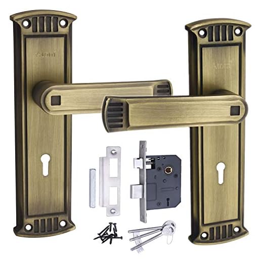 Atom Glanza K/Y B.A.8" with Lezend 65 mm Double Action Mortise Door Lock