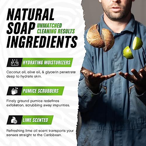 Grip Clean 1008 Degreaser Hand Cleaner For Auto Mechanics - Dirt-Infused Liquid Hand Soap Absorbs Grease thumb #6