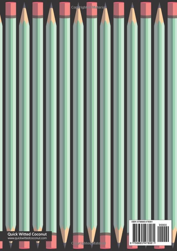 Pencil Notebook - A4: (Dark Green Edition) Fun notebook 192 lined pages (A4 / 8.27x11.69 inches / 21x29.7cm) - Image 2
