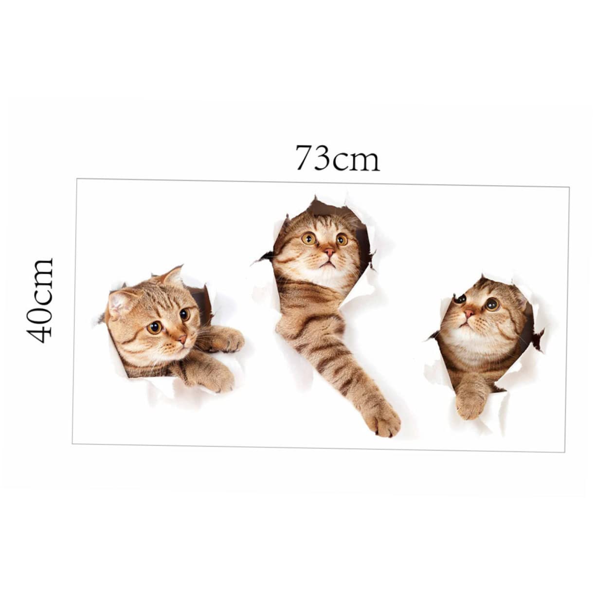 BESTonZON 4pezzi Adesivi Per Sticker Per Camera Design Facili Applicare e Rimuovere Adatti Lisce e Decorazione Per Dei e