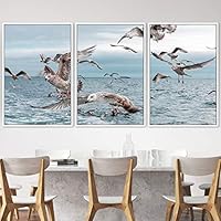 3 Piece Framed Canvas Wall Art Birds Canvas Prints Home Artwork Decoration for Living Room,Bedroom - 16