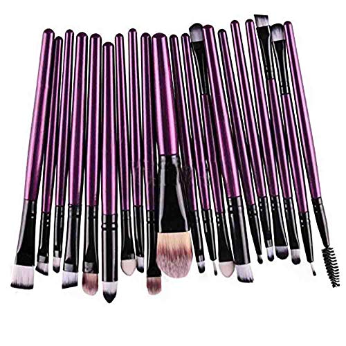 KOLIGHT 20 Pcs Pro Makeup Set Powder Foundation Eyeshadow Eyeliner Lip Cosmetic Brushes (Purple+Black) KOLIGHT 20 Pcs Pro Makeup Set Powder Foundation Eyeshadow Eyeliner Lip Cosmetic Brushes (Purple+Black)