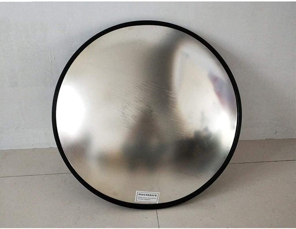 Lustro drogowe, Lustro wypukłe Okrągłe lustro sferyczne, czarny plastikowy obiektyw szerokokątny(60cm)