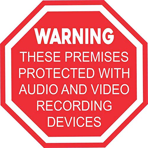 StickerTalk Audio and Video Recording Vinyl Sticker, 6 inches by 6 inches