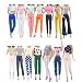 E-TING 5 Set Doll Clothes Casual Wear Outfit 5 Tops 5 Trousers Pants for 11.5 inches Girl Doll