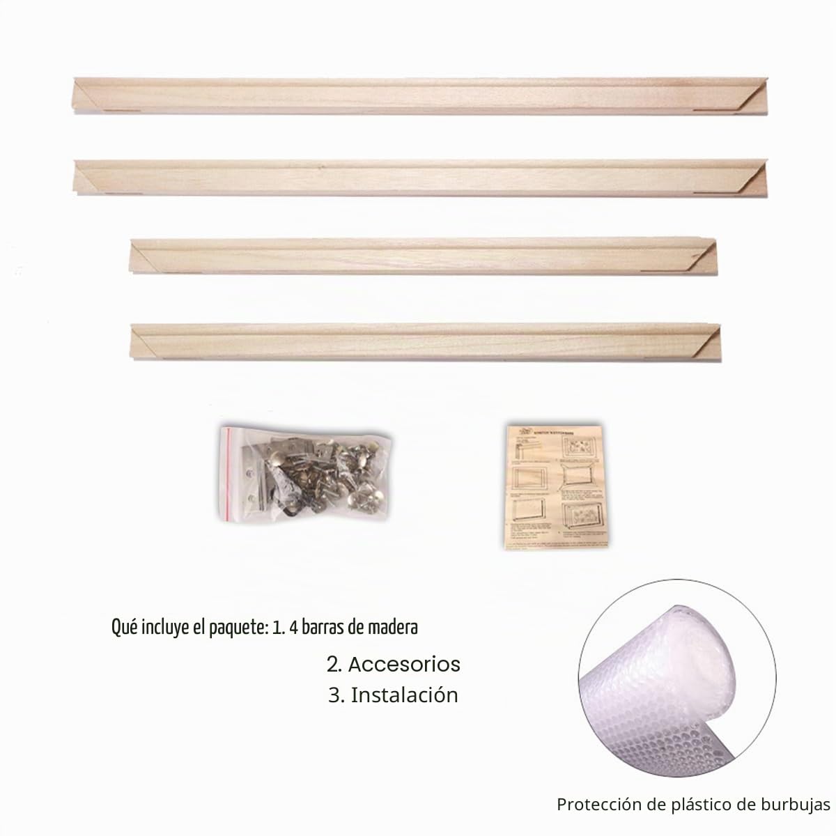 Marco De Madera para Pintura sobre Lienzo, 60x80 Cm, Barras para Bastidor De Cuadros, Barras De Estiramiento para Pintura Al óleo, Lienzo, Punto De Cruz