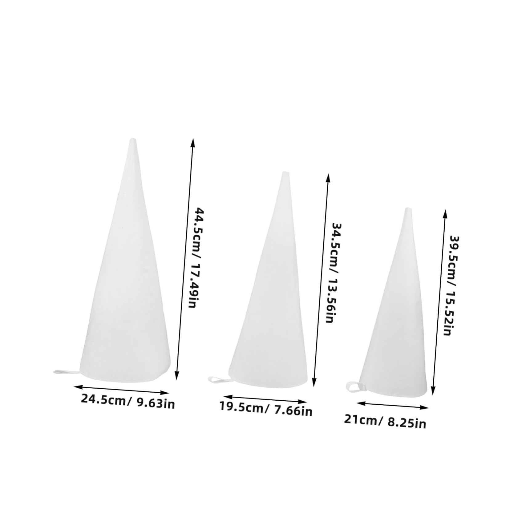 OFFSCH 3pcs Cotton Pastry Bags Reusable Piping Bags for Cake and Cookie Decorating Soft Material Baking Supplies for Home Chefs