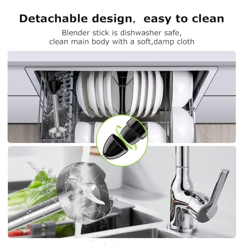 Bonsenkitchen Immersion Hand Blender, Smoothie, Puree, Baby Food - image 7