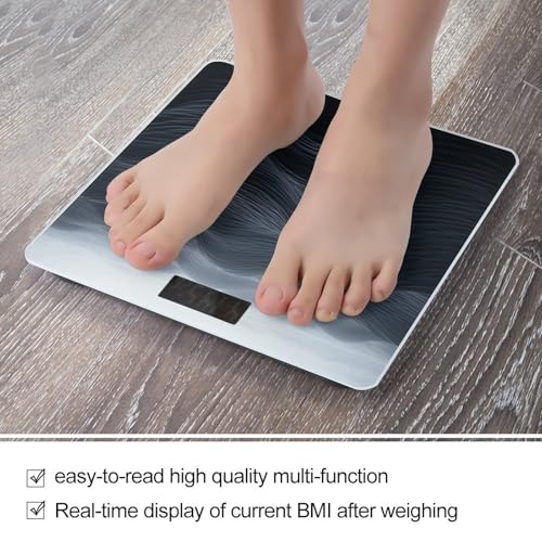 Báscula Digital de Baño Deep Black Waves Precisa con LCD miniatura 5