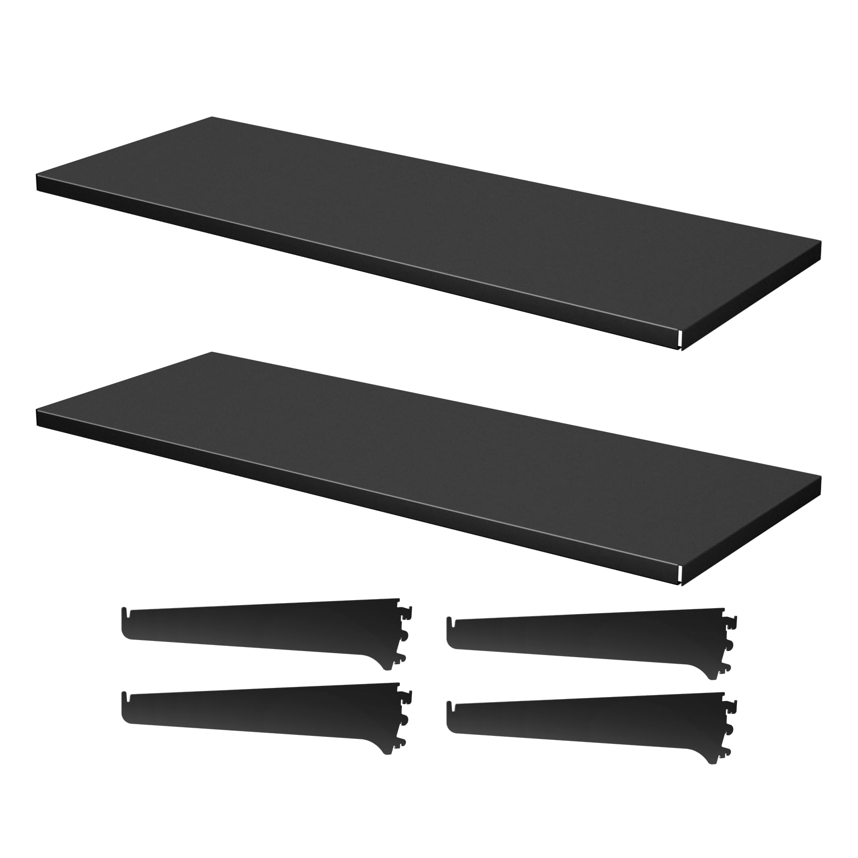 Lhysn 2pcs Metal Pegboard Panels - 36.6 * 11.8in Peg Board Suitable for Peg Board Organizer for DIY, Kitchen Decoration, Mobile Phone Shop/Black