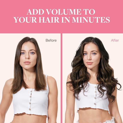 Image of GOO GOO Clip in Hair Extensions Real Human Hair, Remy Human Hair Extensions Clip ins for Women, Natural Human Hair, 18inch 130g 7Pcs, 1B /6 /1B Balayage Natural Black to Chestnut Brown