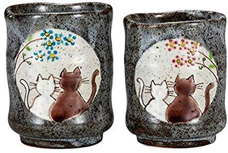 Japanische Kutani Keramiktasse mit Katzen-Motiv, hergestellt in Japan Cover