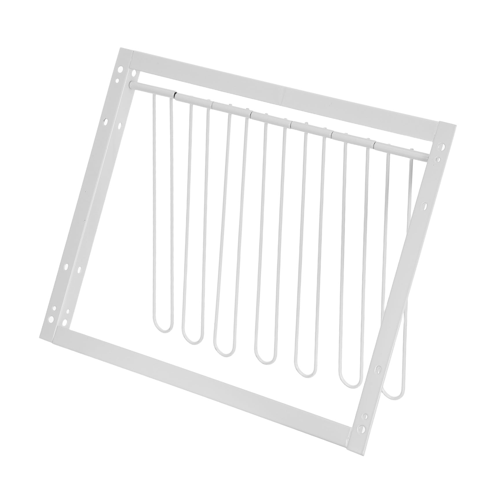 Porta Flessibile per Piccioni in Ferro Bianco Design Spesso, per Appassionati di Uccelli e Habitat Avicoli