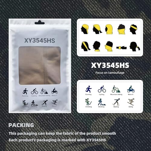 Image of Camo Balaclava Face Mask for Man and Women-Hunting,Skiing,Motorcycle Windproof,UV Protection&Military Training