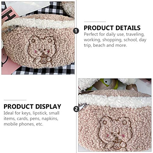KESYOO Bolsa de Cintura de Animais para Meninas Fanny Pack Com Pingente de Urso para Adultos Criança