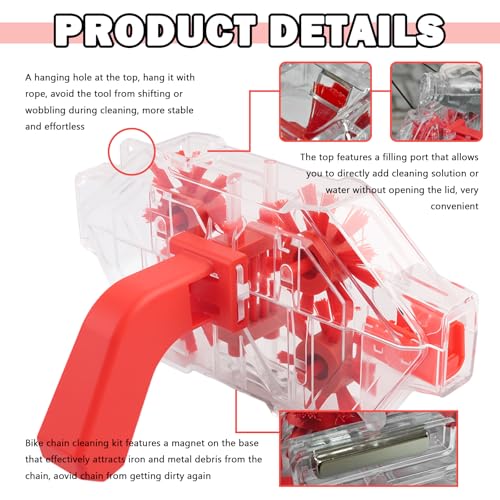 Upgraded Transparent Bike Chain Cleaner