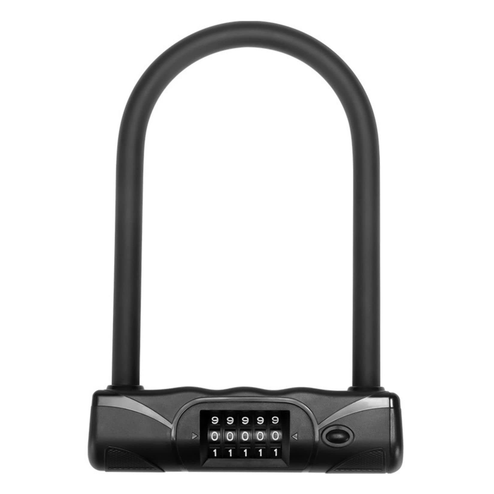 Lucchetto a U Portatile per Bici e Scooter con codice di Combinazione a 5 cifre, Testa del Lucchetto a U con Batteria elettrica e Design antifurto