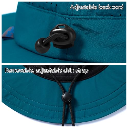 Image of UPF 50+ Bucket Sun Hat with Laser Perforated Mesh Cooling Adjustable Breathable Lightweight for Outdoor Men Women