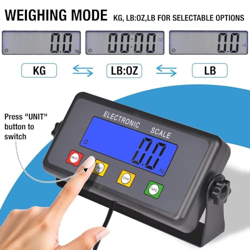 Báscula postal digital Surmount Way 440 lb con pantalla LCD miniatura 4