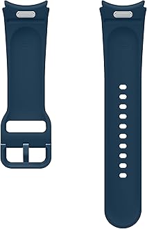SAMSUNG Galaxy Watch 6, 5, 4 Series Sport Band with T-Buckle Closure for Active Men and Women, FKM Smartwatch Replacement Strap, One Click Attachment, Small/Medium, ET-SFR93SNEGUJ, Indigo