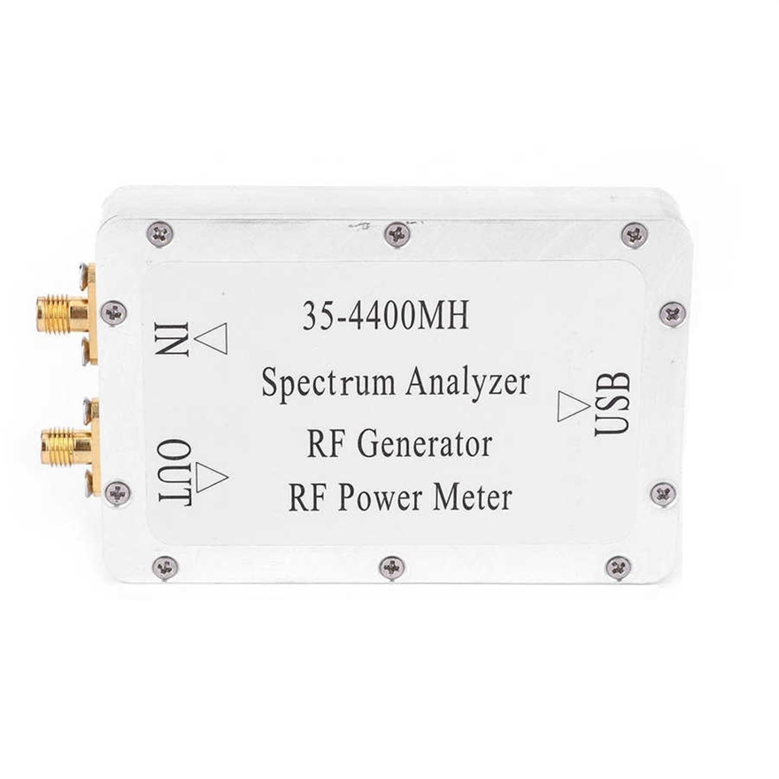 Analizador De Espectro 35-4400M Con Carcasa Aleación Aluminio, Medidor Potencia Fuente Señal Barrido Interfaz USB Frecuencia Ultraancha