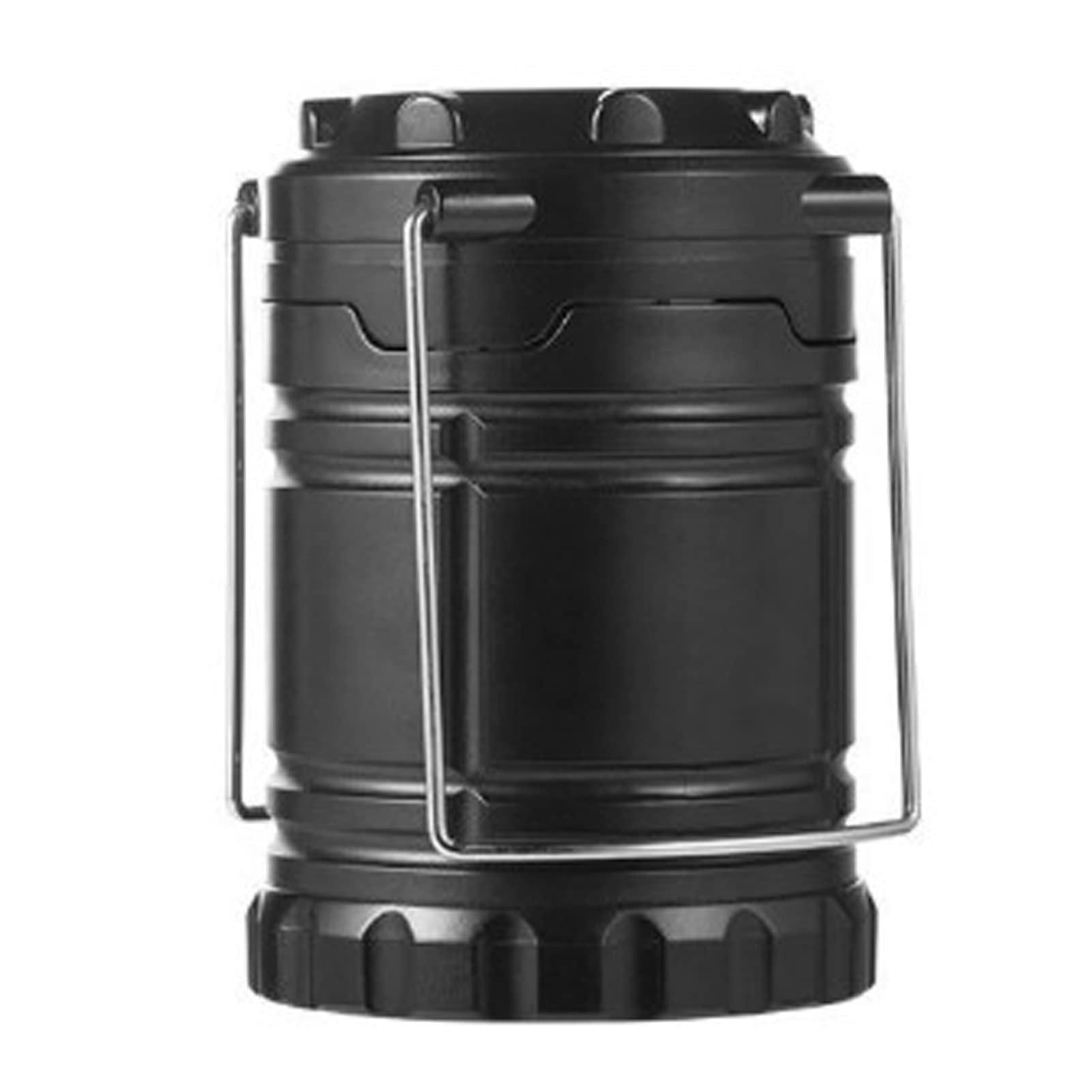 VINGVO Battery Operated Lights, Stainless Steel Two Lighting Modes Flashlights Rechargeable Lamp Camping Lantern Emergency Light with Hanging Handle for Hiking Camping Fishing