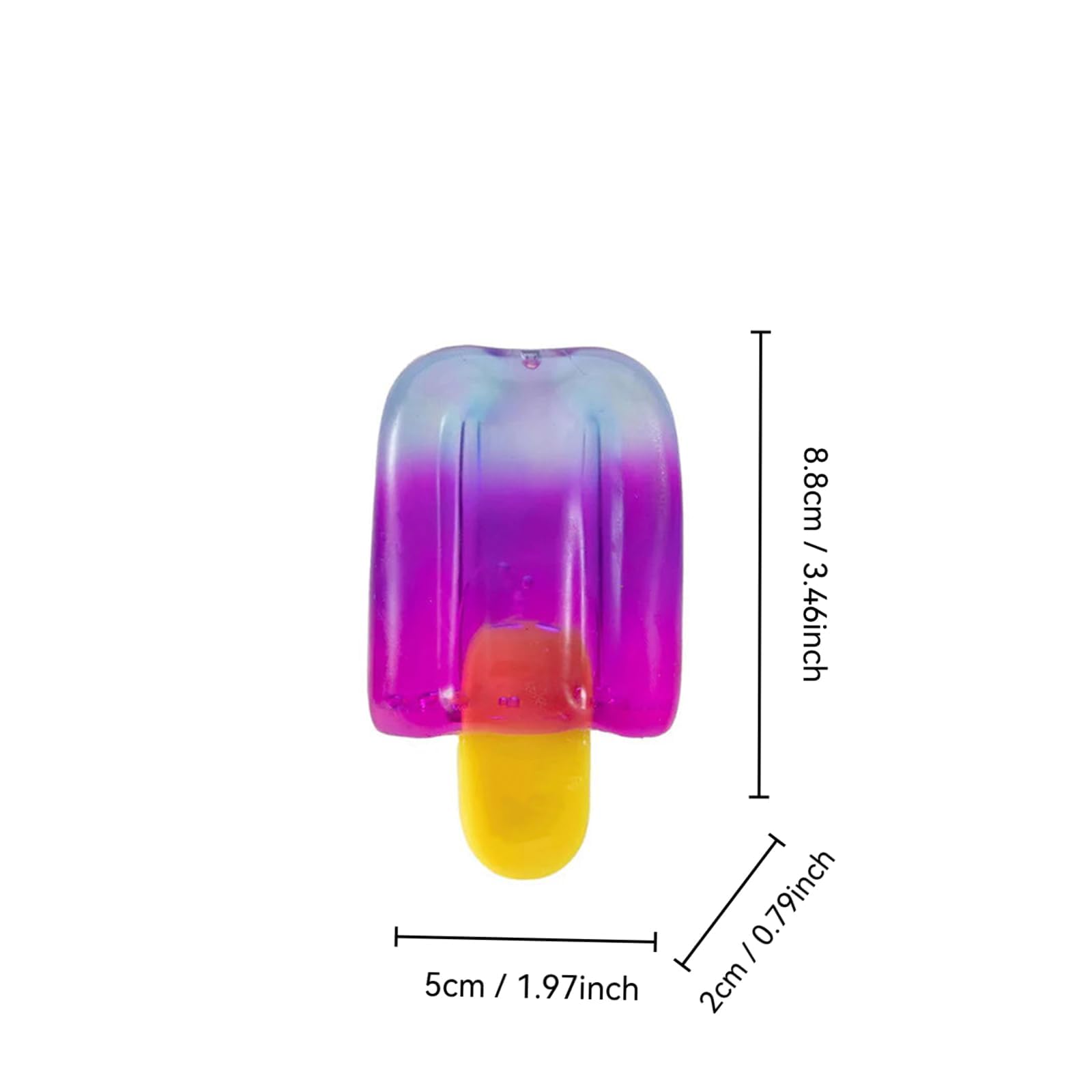 Ice Cream Squeeze Squishy,Summer Sensory Stress Relief,Easter Basket Stuffers Party Favors for Anxiety Relief Everyone,Birthday Gift (B) — view 5