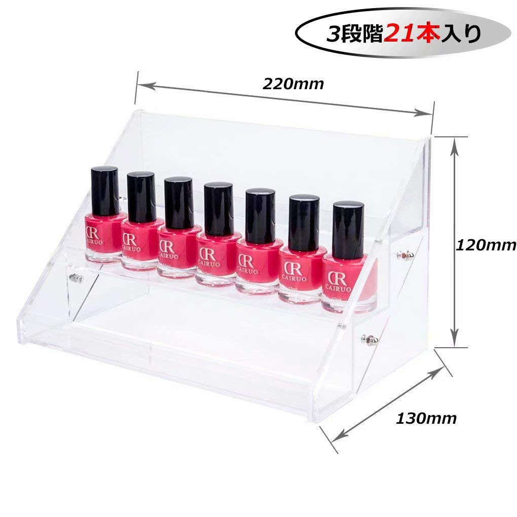 Amazon.co.jp: Gospire アクリル製 ネイルスタンド マニキュアスタンド