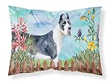 Caroline's Treasures CK1205PILLOWCASE Harlequin Great Dane Spring Fabric Standard Pillowcase Lightweight Super Soft Easy Care Decorative Artwork Pillowcase, Standard