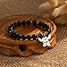 Ohana Means Family Bracelet Natural Stone Beaded Amethyst Bracelets for Womens Inspirational Jewelry Stitch Stuff Gifts for Lover Daughter Mom Niece (I am Enough Bracelet-Black)