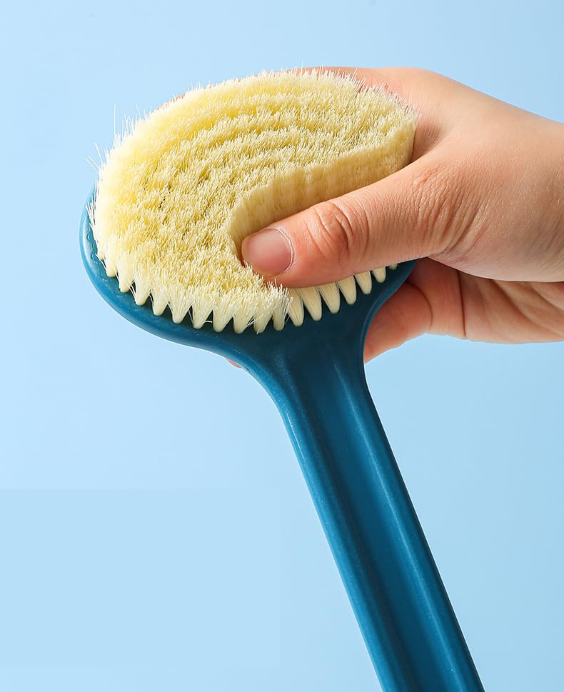 Image of NILKANTH -Back Scrubber for Shower for Men Women Elderly, Bath Brush, Body Brush 14''(Blue)