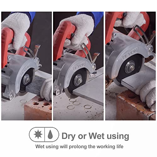 Shdiatool 3 Pieces 4-1/2 Inch Diamond Saw Blades Cutting Discs Set For 7/8" Or 5/8" Arbor #TOP3