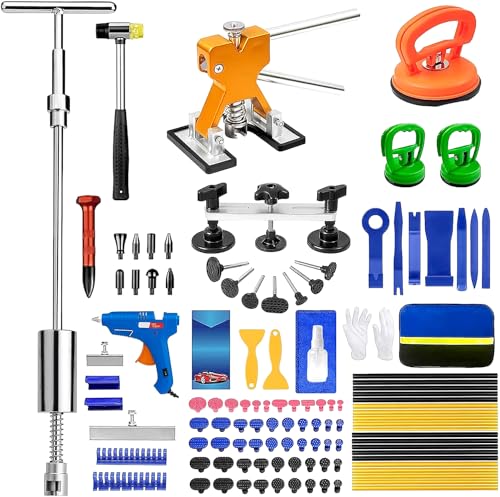 How Much to Fix a Car Dent: Repair Costs Explained 3 BESTGLOAL 135pcs Dent Puller Kit, Paintless Dent Removal Kit for Dent Repair, Car Dent Repair Kit with T-Bar, Bridge Puller, Golden Lifter, Car Dent Remover for Car Refrigerator Door Ding Repair