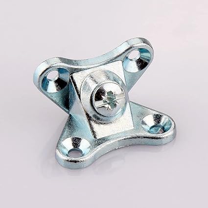 5PCS Removable Corner Brace,L Bracket Corner Brace, Right Angle Shape Support Bracket Decorative Joint Angle Bracket with Screws for Shelves, Furniture & Cabinet (Blue Zinc Plated)