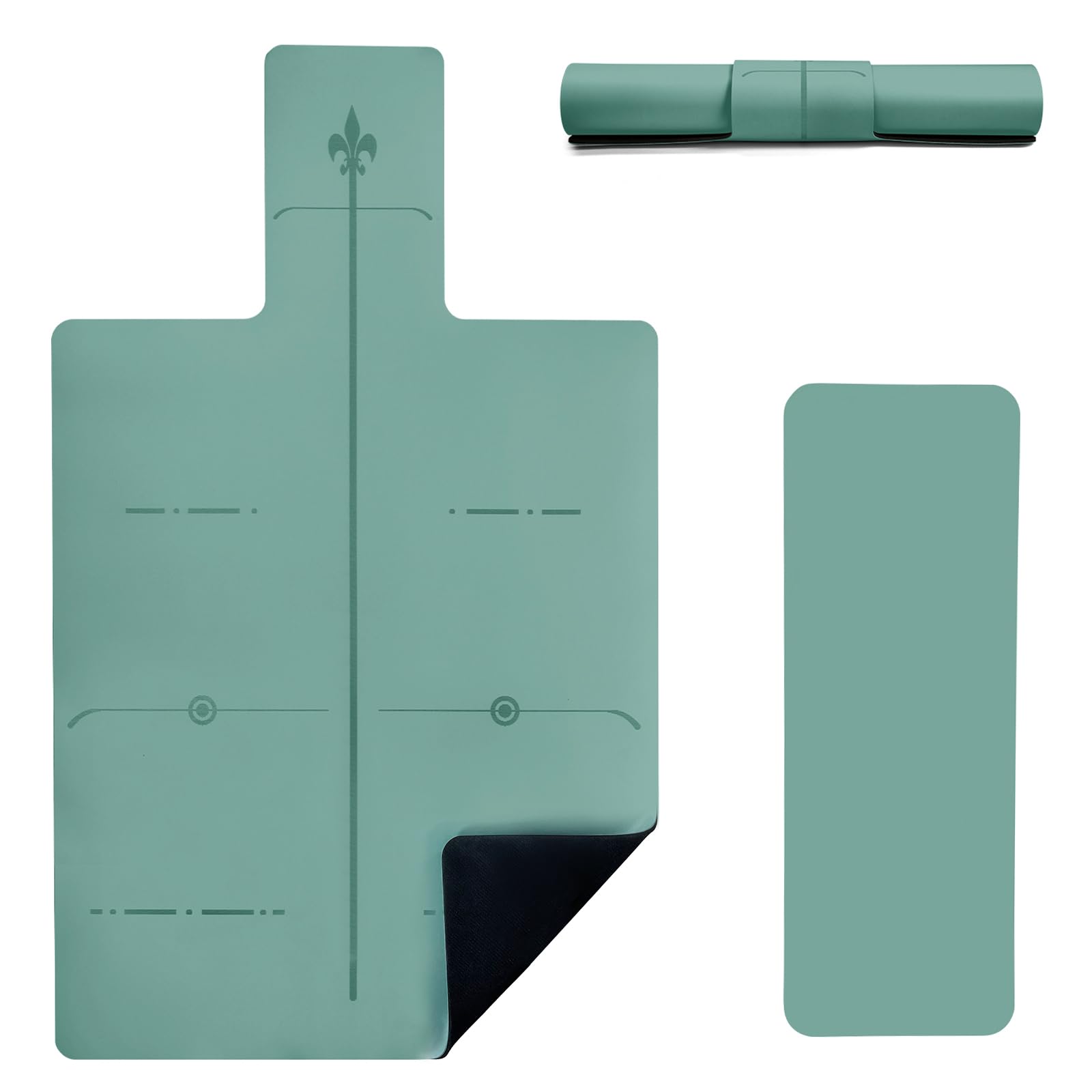 piothiohPilates Reformer Mat, Yoga Mat Double-sided Non-slip Design, 0.2 Inch Extra Thick Cushioning, Large Size Full Coverage, Tear Resistant, Easy to Clean, Sweat-Absorbent Yoga Mat