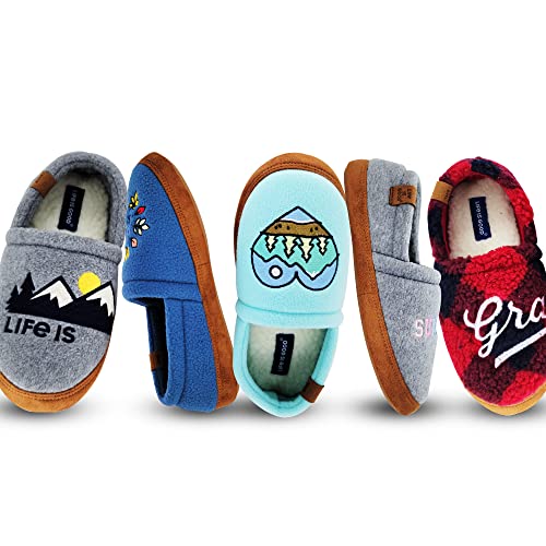 Life is Good Women's Moccasin Slippers - Suede & Fleece Closed Back Slip-Ons - Plush & Fluffy Slippers with Rubber Soles for Indoor & Outdoor Use Stylish & Comfortable Available in Different Designs4