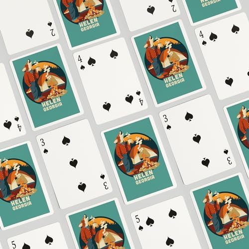 Helen Georgia Camping Coyote Baraja de Póker 52 Cartas miniatura 4