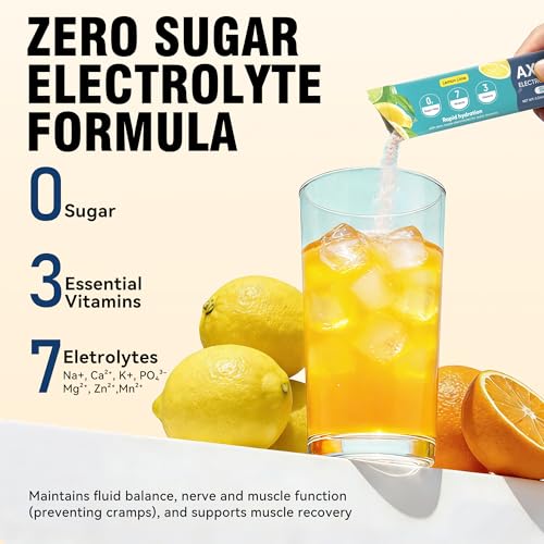 Image of Electrolytes Powder Packets Sugar Free 34 Sticks Hydration Packets
